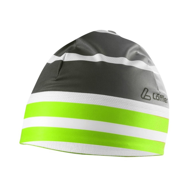 Löffler Elastic-Lue "WorldCup" THERMO-INNENVELOURS svart-lys grønn Löffler Elastic-Lue "WorldCup" THERMO-INNENVELOURS svart-lys grønn
